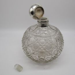 Silver Topped Perfume Bottle - Birmingham 1908
