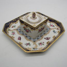 Antique Dresden Ink Stand