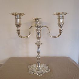 Silver 3 branch Candlestick - Lunns of Belfast
