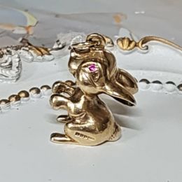 Charm / Pendant 9ct Yellow Gold - Rabbit