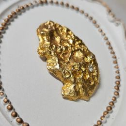 Pendant 9ct Yellow Gold & Diamond Nugget